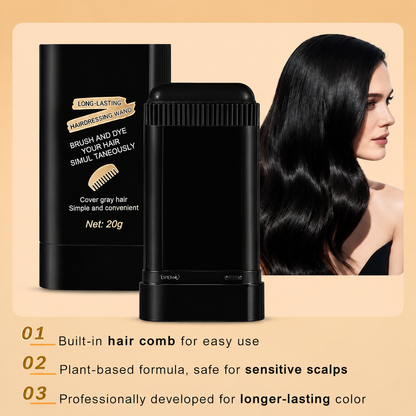 2 in 1 Hair Color Stick Comb | Instant Gray Hair Cover Touch Up Stick for Men & Women